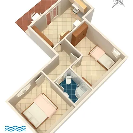 By The Sea - Gonar, Rab - 4989 Apartment *