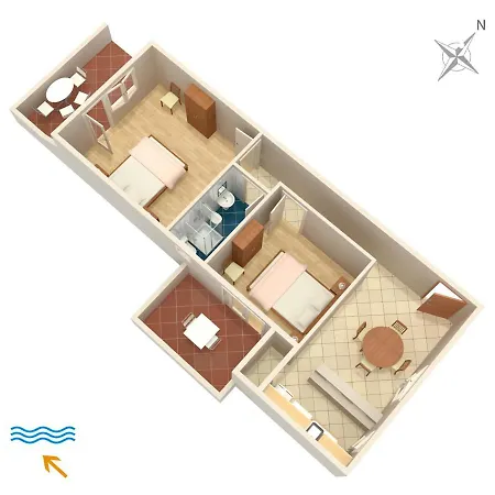 Apartment By The Sea - Gonar, Rab - 4989 Supetarska Draga